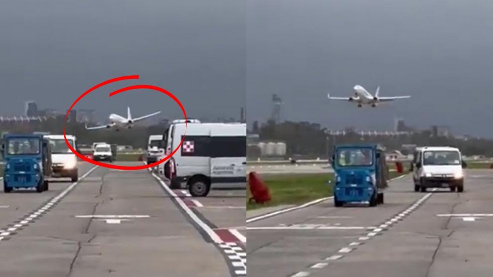 Video capta arriesgada maniobra de piloto de avión para evitar tragedia