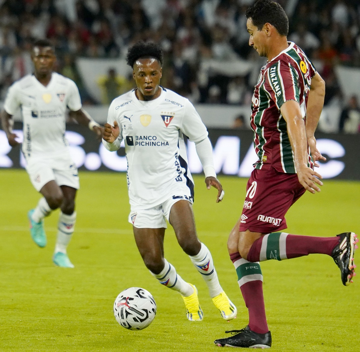 Con un agónico gol Liga de Quito ganó la primera final de la Recopa