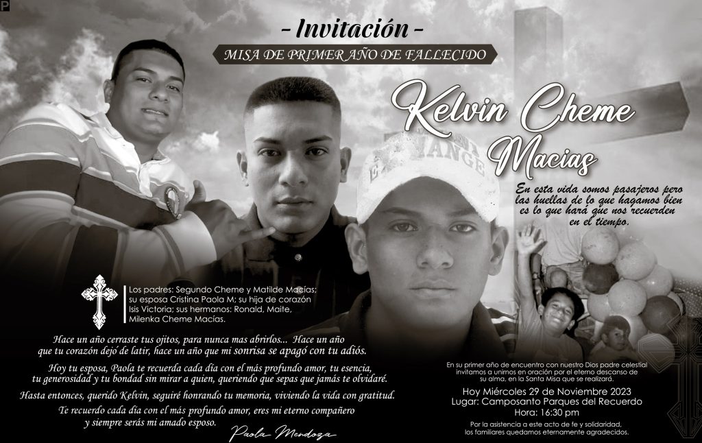 Sr Kelvin Cheme Macias La Marea