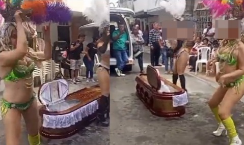 Con "hora loca" se realiza un funeral.