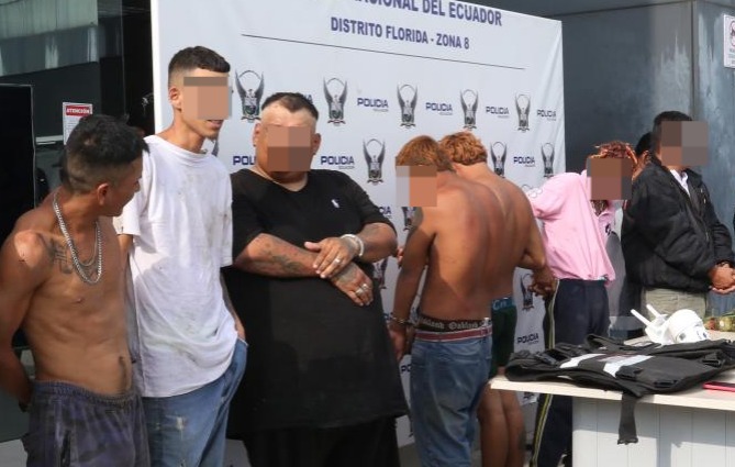 Alias "Morsa" es uno de los ocho detenidos en el distrito Nueva Prosperina