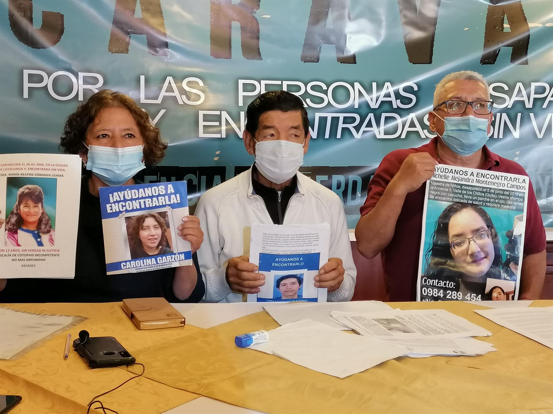 Asociación de desaparecidos en Ecuador pide a la Fiscalía una reunión