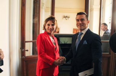 Como parte de su primer viaje en calidad de presidente electo de Ecuador, Daniel Noboa tuvo una reunión en Roma, Italia.