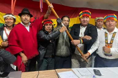 Leonidas Iza será el candidato presidencial de la Confederación de Nacionalidades Indígenas del Ecuador (Conaie).