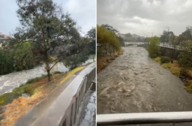 Río Tomebamba mejora su caudal gracias a las lluvias