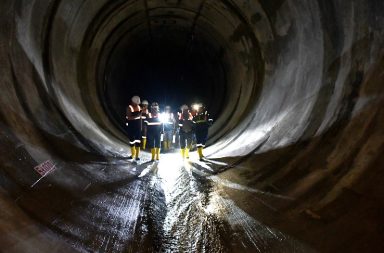 El gobierno del Presidente Noboa anunció que concluyeron los trabajos de reparación del túnel de carga Toachi-Alluriquín.