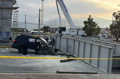 jugador de Liga de Quito sufre accidente/autopista general Rumiñahui