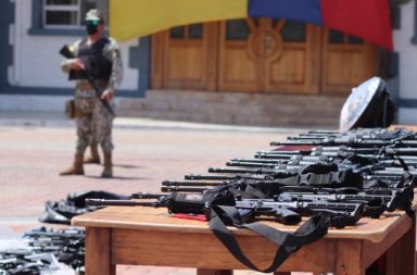 Un cargamento de armas de grueso calibre incautado en las Islas Galápagos pasará a manos del Bloque de Seguridad.