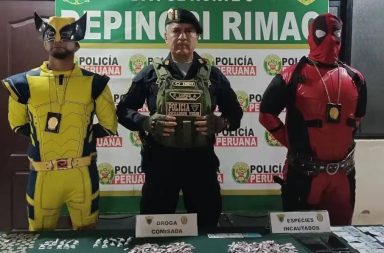 Deadpool y Wolverine arrestaron a cuatro personas, acusadas de vender droga en el distrito peruano de Rímac.