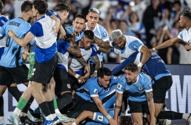 Uruguay venció a Colombia en el cierre de la fecha once de Eliminatorias Sudamericanas