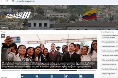 Las páginas webs del Gobierno sufrieron caída