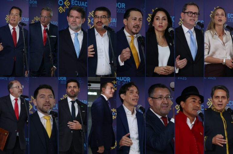 Debate presidencial en Ecuador.