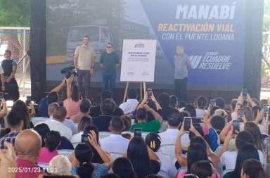 El Presidente Daniel Noboa Azín se encuentra de visita en la provincia de Manabí este jueves 23 de enero del 2025.