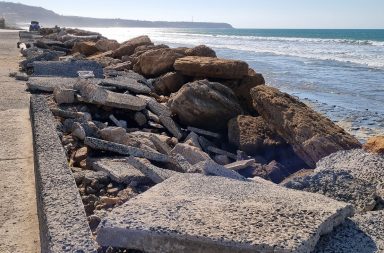 piedra larga malecón dañado