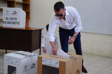 Daniel Noboa tuvo la misma cantidad de votos que Luisa González en su junta