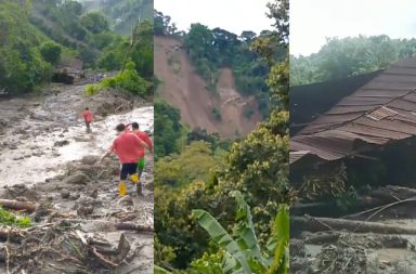 Deslizamientos y desbordamiento anegan a personas en zonas rurales de la capital de Manabí