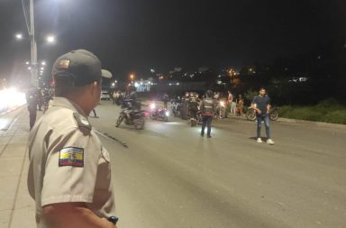 Policía accidente