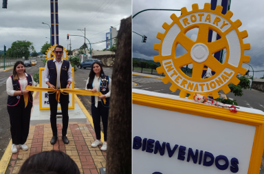 Portoviejo. Reinauguran monumento al Club Rotario Internacional para celebrar sus 120 años