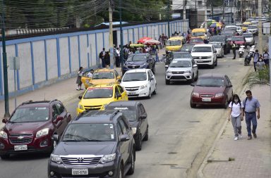 Estado del tráfico vehicular a la hora del almuerzo de este jueves, 20 de febrero