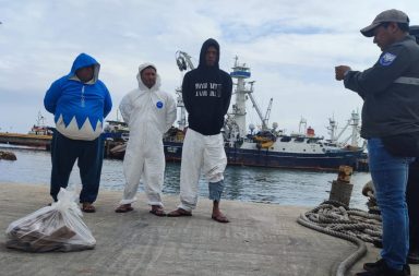 Tres hombres, uno de ellos oriundo de Jaramijó, están en calidad de detenidos por transportar tonelada y media de droga.