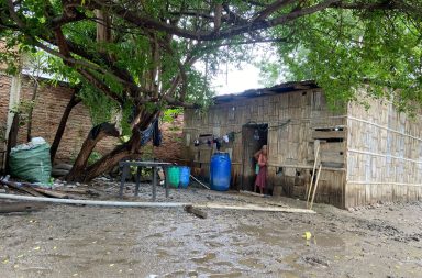 Varias familias resultaron afectadas por la intensa lluvia del 14 de febrero