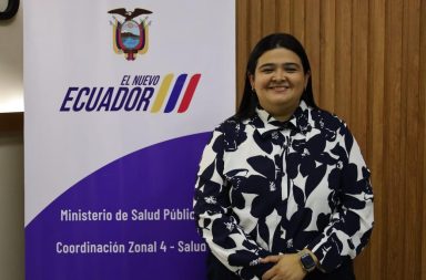 Aura López coordinadora de Salud Manabí