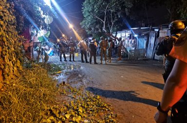 Policías y militares llegaron a San Alejo