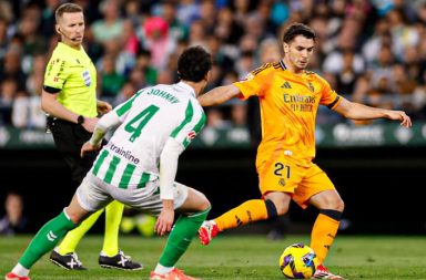 España. Real Madrid tropieza ante Real Betis y se aleja del liderato español