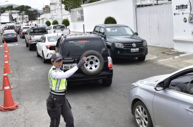 Estado del tráfico vehicular a la hora del almuerzo del miércoles, 12 de marzo