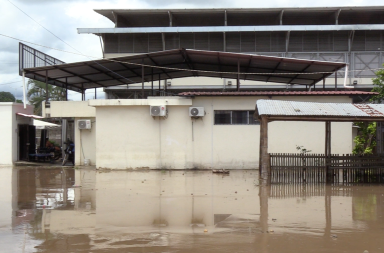 Tres subcentros de salud afectados por las fuertes lluvias